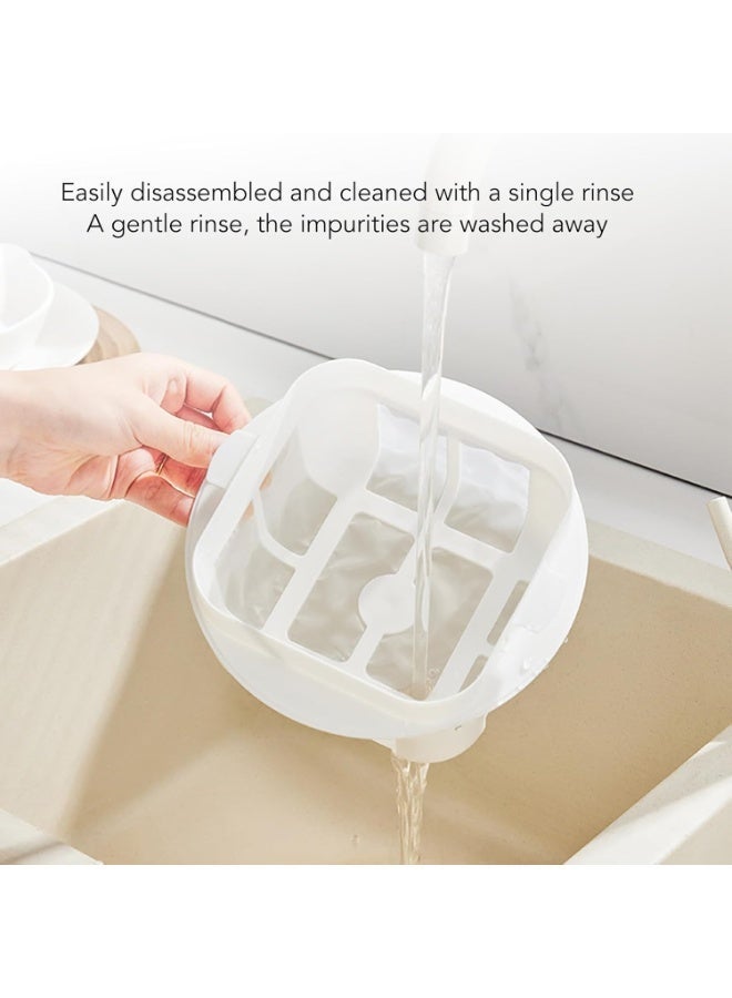 Greek Yogurt Maker, Fine Mesh Yogurt Whey Separator with Transparent Container, Efficient Spring Loaded Pressure Plate, Greek Yogurt Strainer for Homemade Greek Yogurt - Image 2